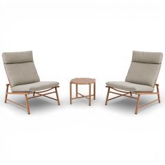 Vanamo nojatuolisetti kahdelle ulkokäyttöön beige