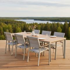 West terassipöytä kitti + 6 Tango tuolia