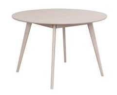Rowico Yumi ruokapöytä 115cm, valkopesty tammi