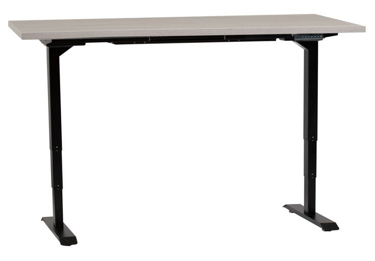 Hiipakka Ergo sähköpöytä mustalla jalalla