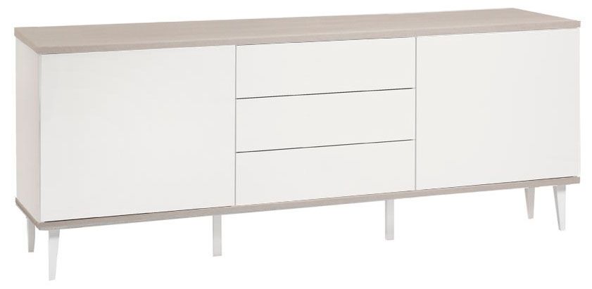 Hiipakka Taiga tv-taso kahdella ovella ja laatikoilla