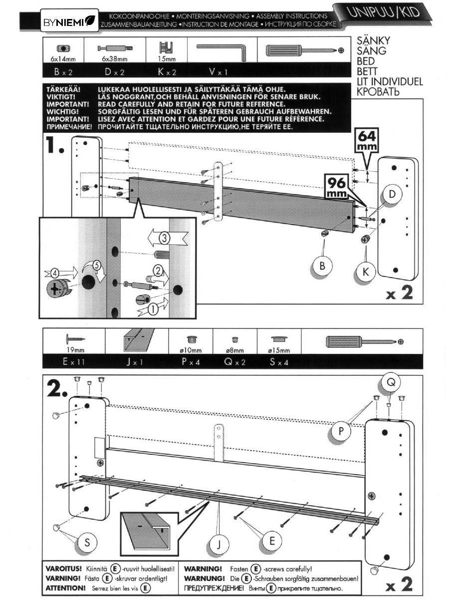 Helasetti Unipuu sänkyyn