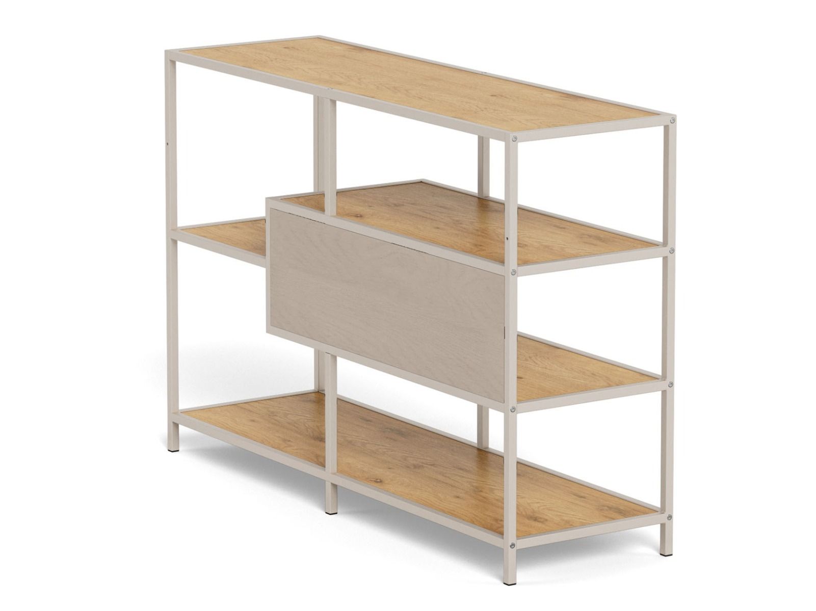 Seaford avohylly 9 tammi-harmaa 114x35x78 cm
