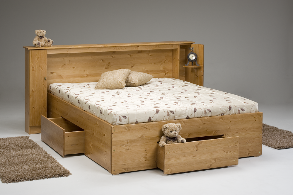 Talvitie Pinja sänky säilytystiloilla