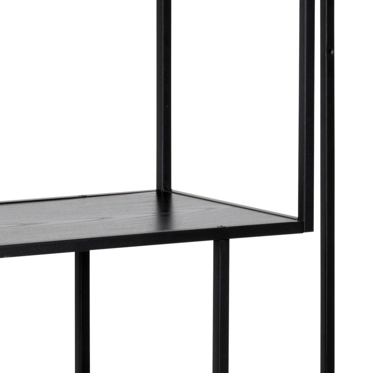 Seaford avohylly 3 musta 77x35x114 cm