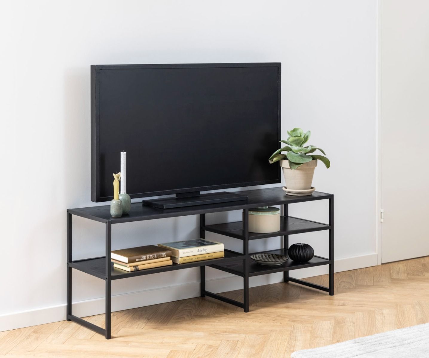 Seaford TV-taso 2 musta 120 cm