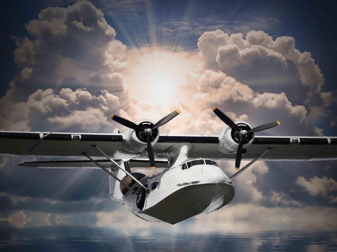 Canvastaulu 60x80, Vanhat lentokoneet