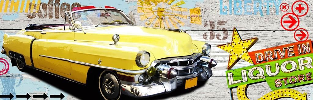 Canvastaulu 45x140, Route 66