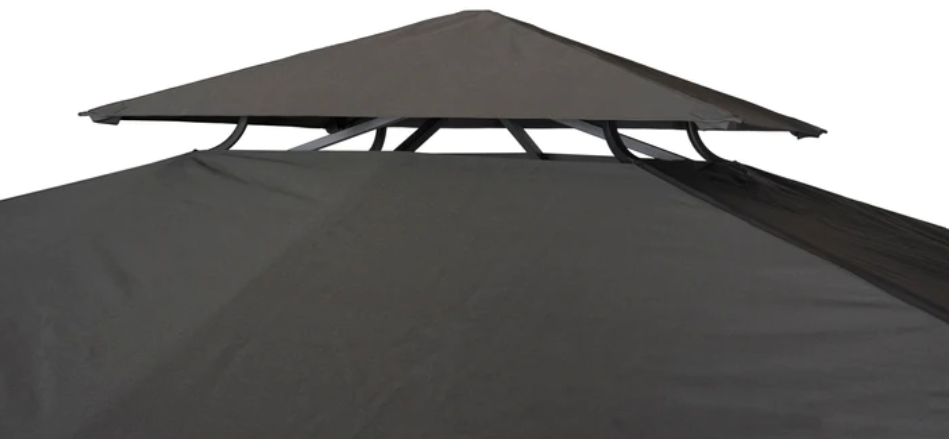 Roma paviljonki 3x4m, harmaa