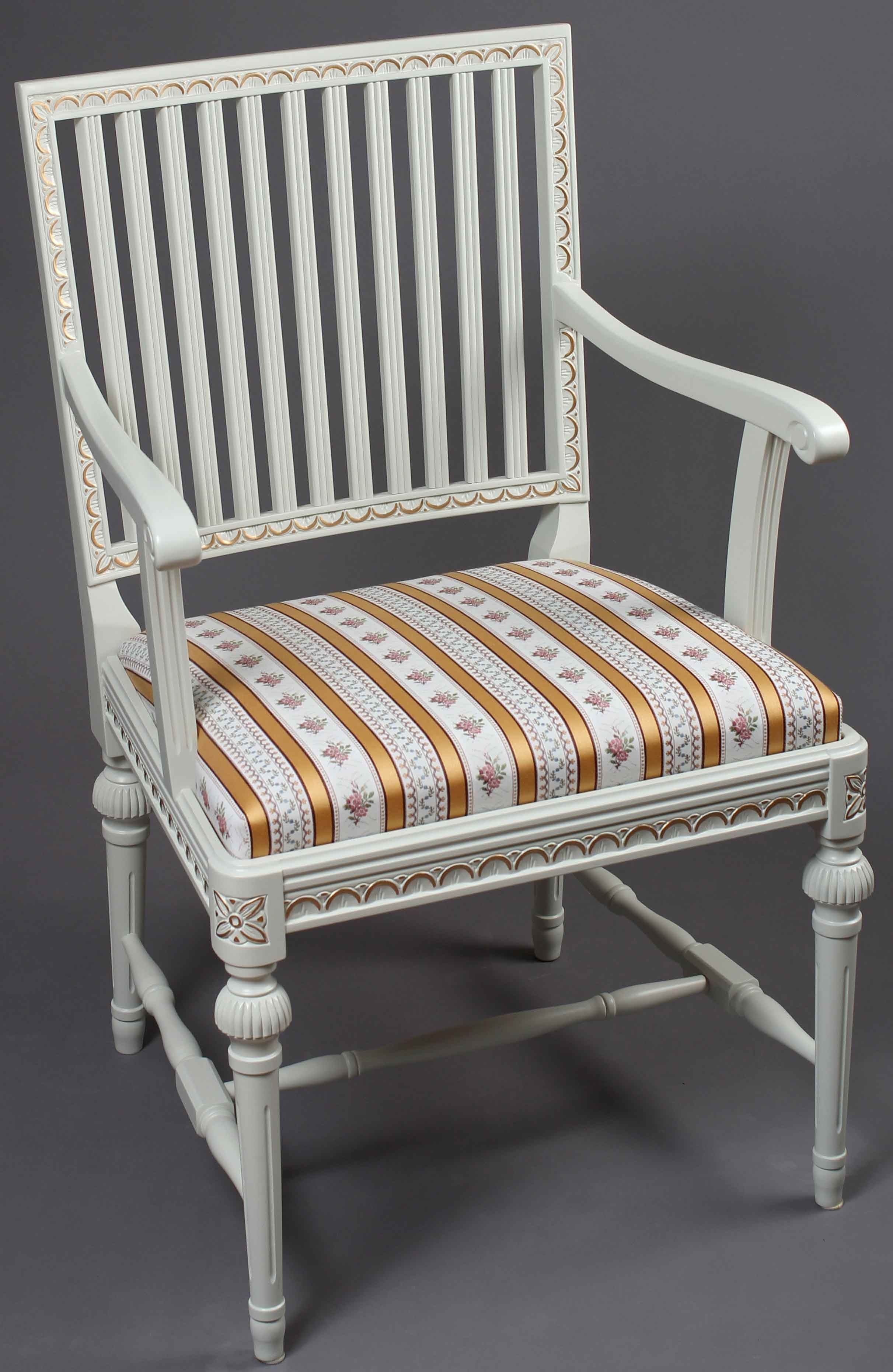 Laitala Kustavilainen nojatuoli, paljon värejä