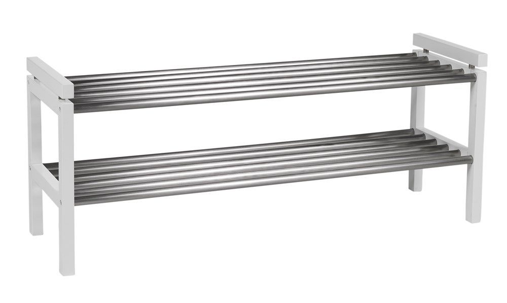 Rowico Confetti-kenkähylly metalliyksityiskohdin, valkoinen