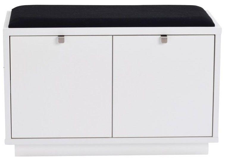 Rowico Confetti-istuinpenkki 2, valkoinen/musta kangas