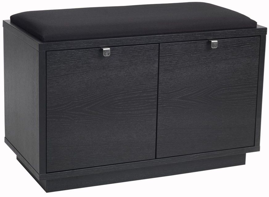 Rowico Confetti-istuinpenkki 2, musta/ musta kangas