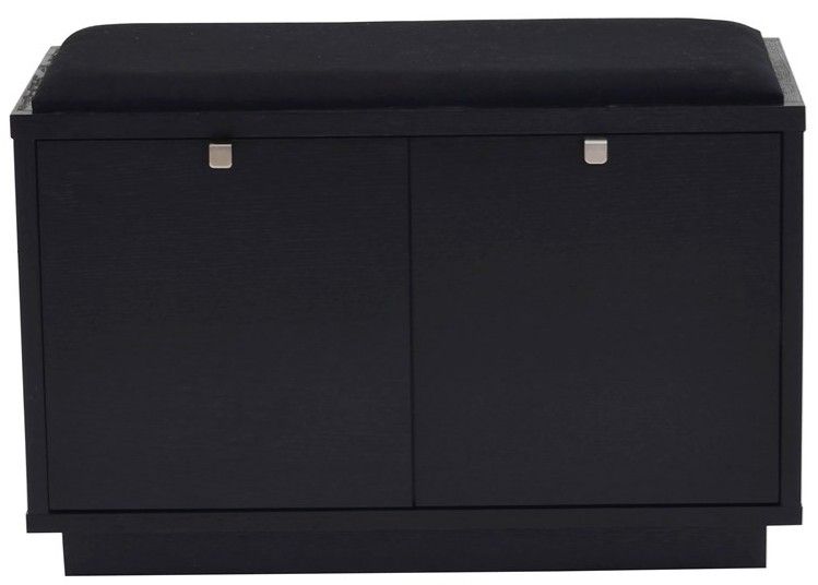 Rowico Confetti-istuinpenkki 2, musta/ musta kangas