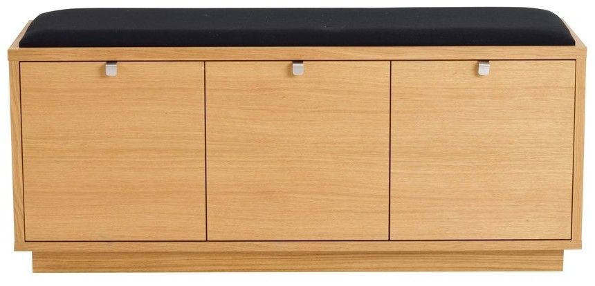 Rowico Confetti eteispenkki kolmella laatikolla, öljytty tammi/musta