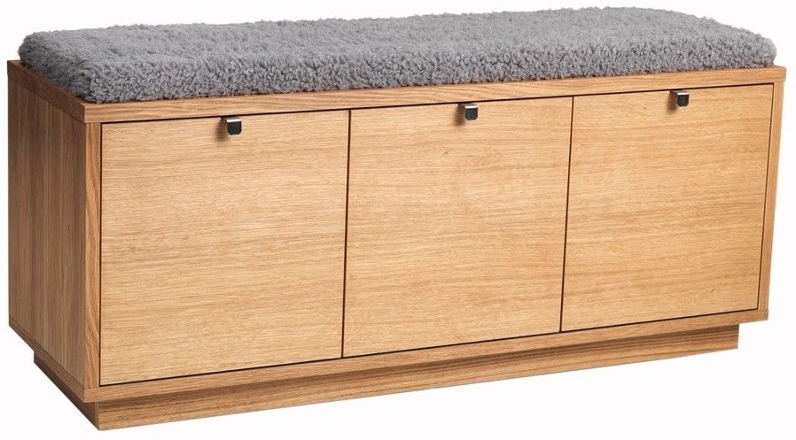 Rowico Confetti eteispenkki kolmella laatikolla, öljytty tammi/lampaantalja