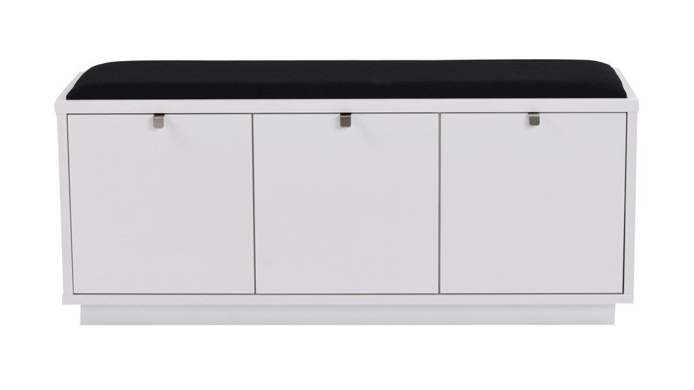 Rowico Confetti istuinpenkki 3, valkoinen/musta