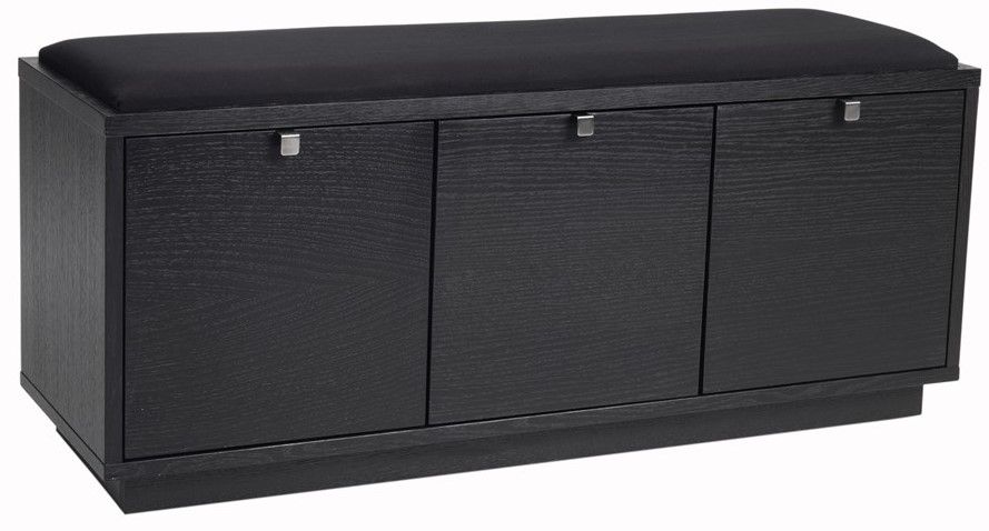 Rowico Confetti eteispenkki kolmella laatikolla, musta/musta