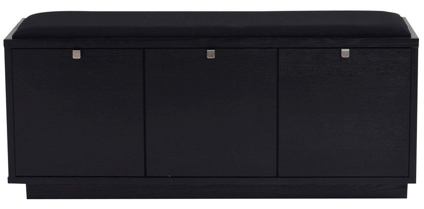 Rowico Confetti istuinpenkki 3, musta/musta