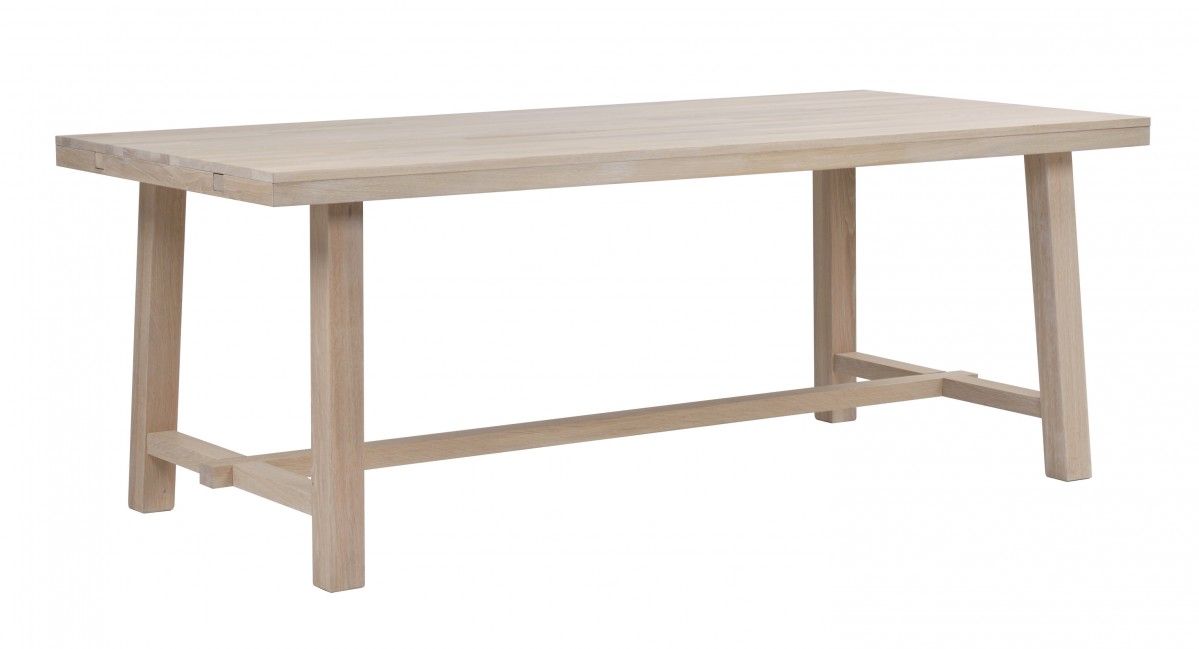 Rowico Brooklyn ruokapöytä 220x95cm, valkopesty-tammi