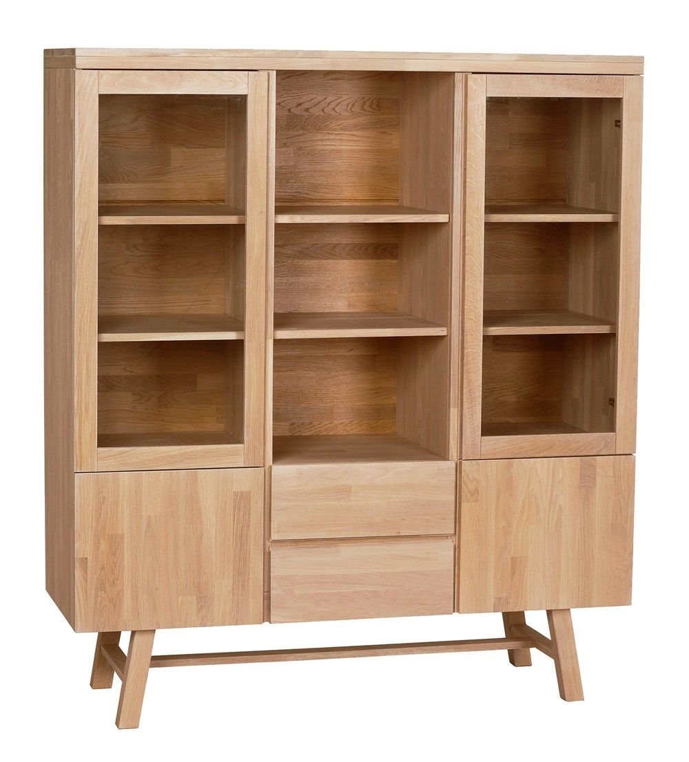 Rowico Brooklyn-vitriini, lakattu tammi