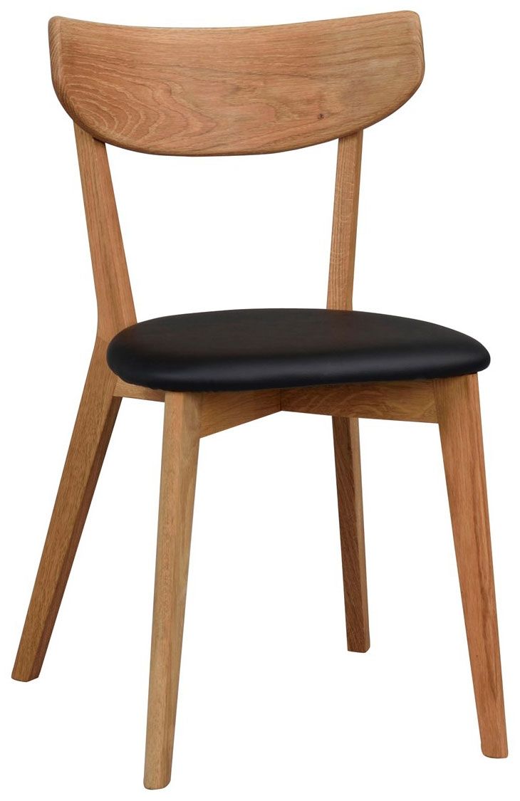 Rowico Ami tuoli, tammi/ musta keinonahka