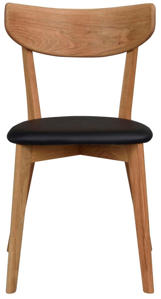 Rowico Ami tuoli, tammi/ musta keinonahka