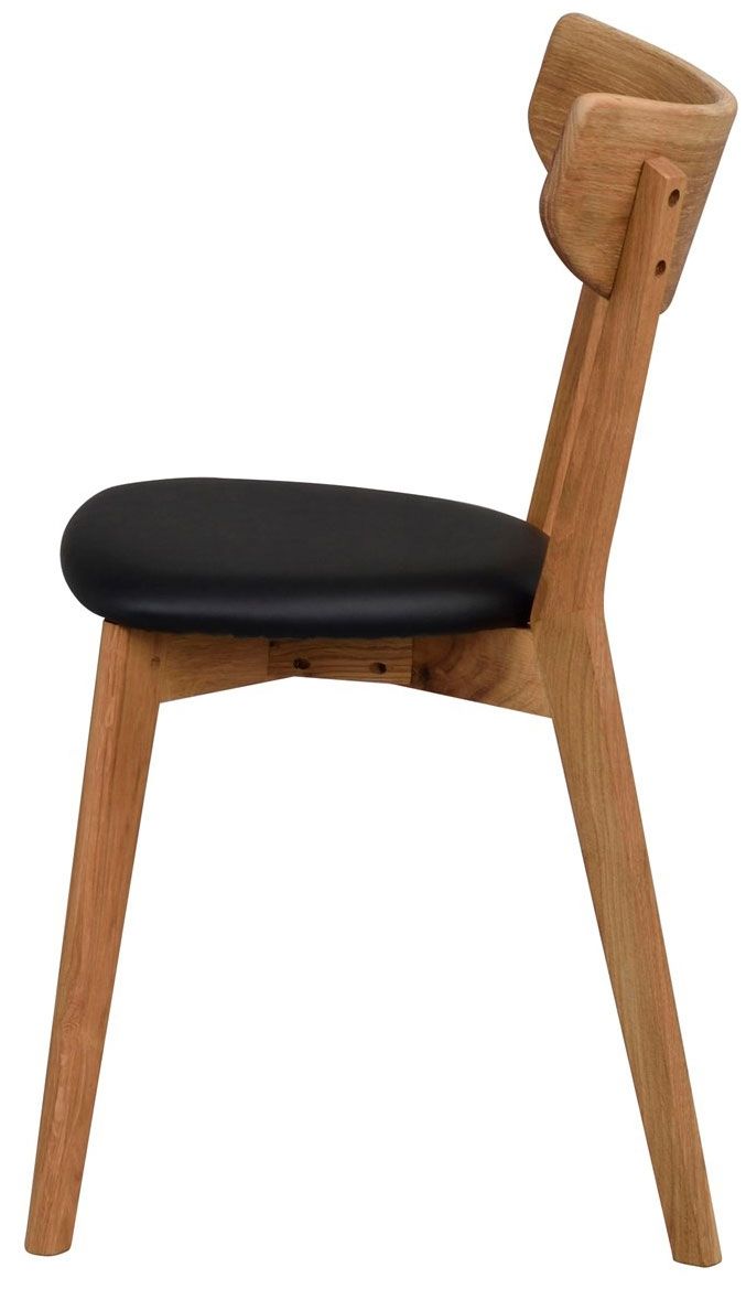 Rowico Ami tuoli, tammi/ musta keinonahka