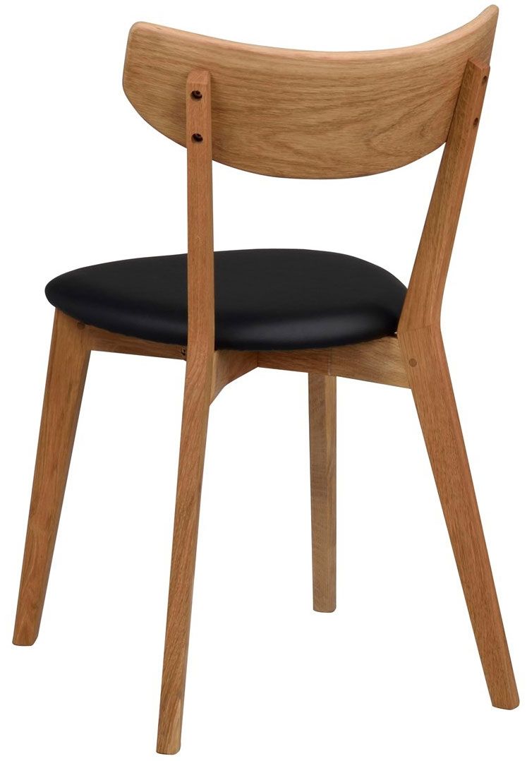 Rowico Ami tuoli, tammi/ musta keinonahka
