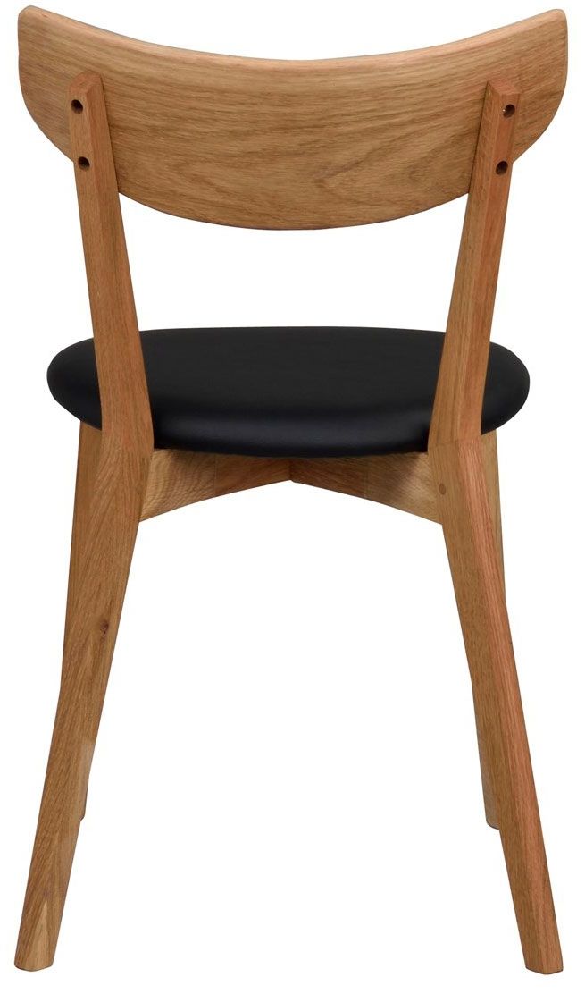 Rowico Ami tuoli, tammi/ musta keinonahka