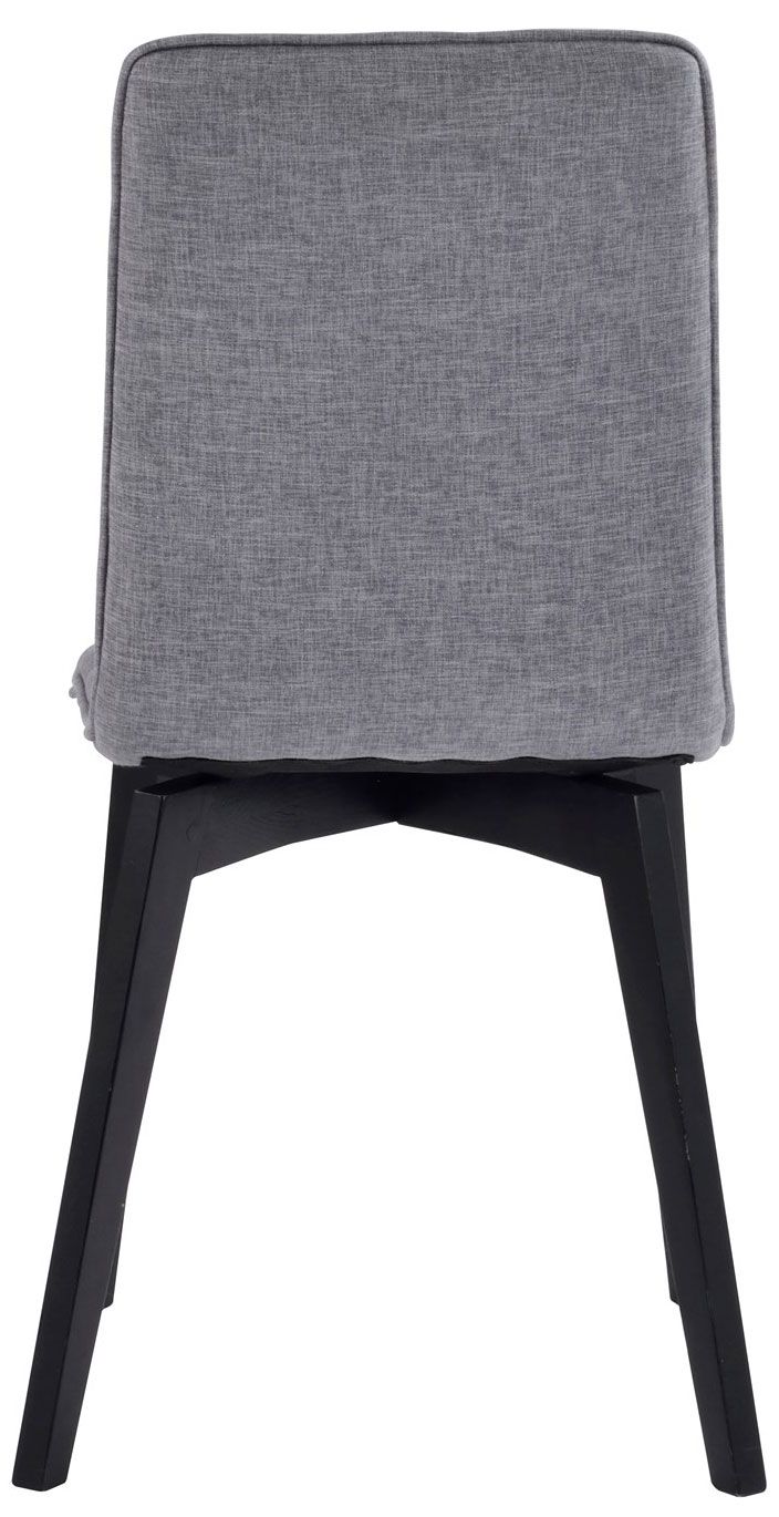 Rowico Gracy ruokapöydän tuoli, vaaleanharmaa kangas/ musta