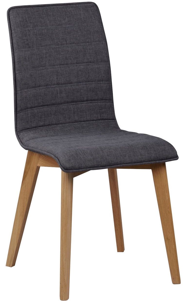 Rowico Gracy ruokapöydän tuoli, tummanharmaa kangas/ tammi