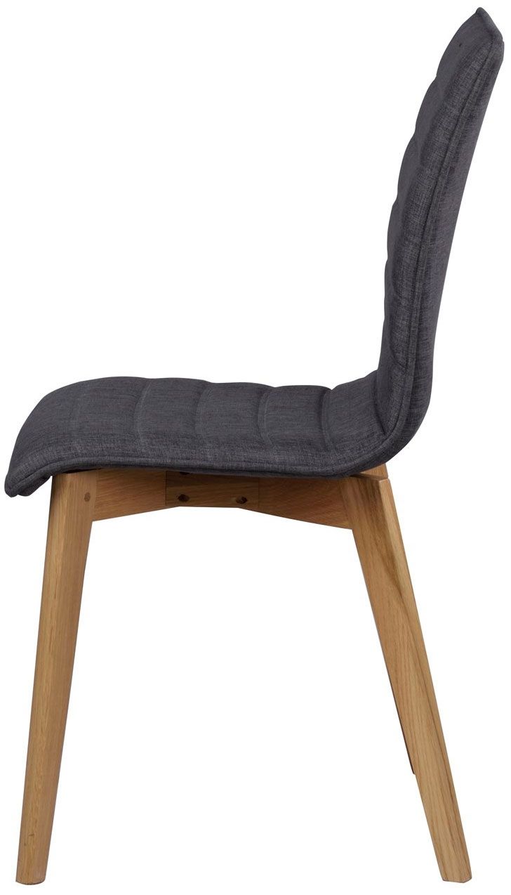 Rowico Gracy ruokapöydän tuoli, tummanharmaa kangas/ tammi