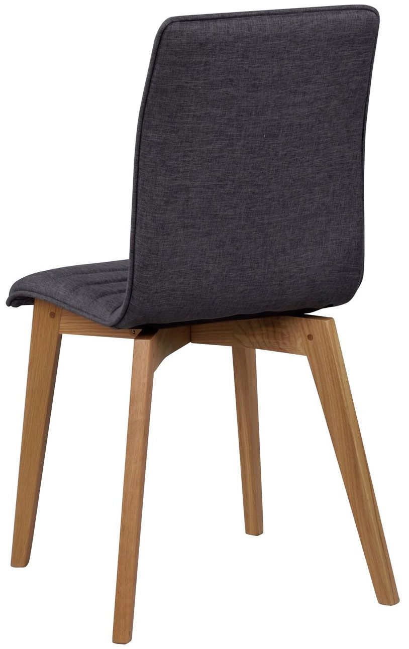 Rowico Gracy ruokapöydän tuoli, tummanharmaa kangas/ tammi
