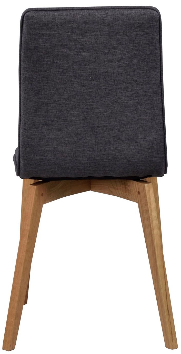 Rowico Gracy ruokapöydän tuoli, tummanharmaa kangas/ tammi
