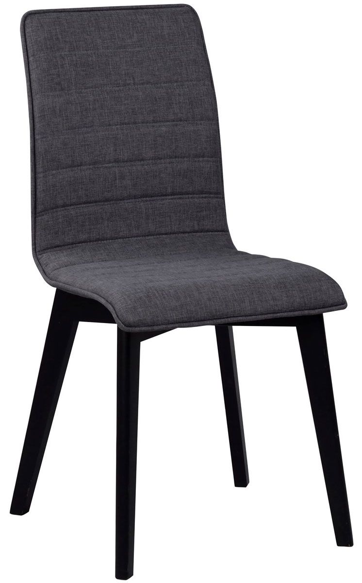 Rowico Gracy ruokapöydän tuoli, tummanharmaa kangas/ musta