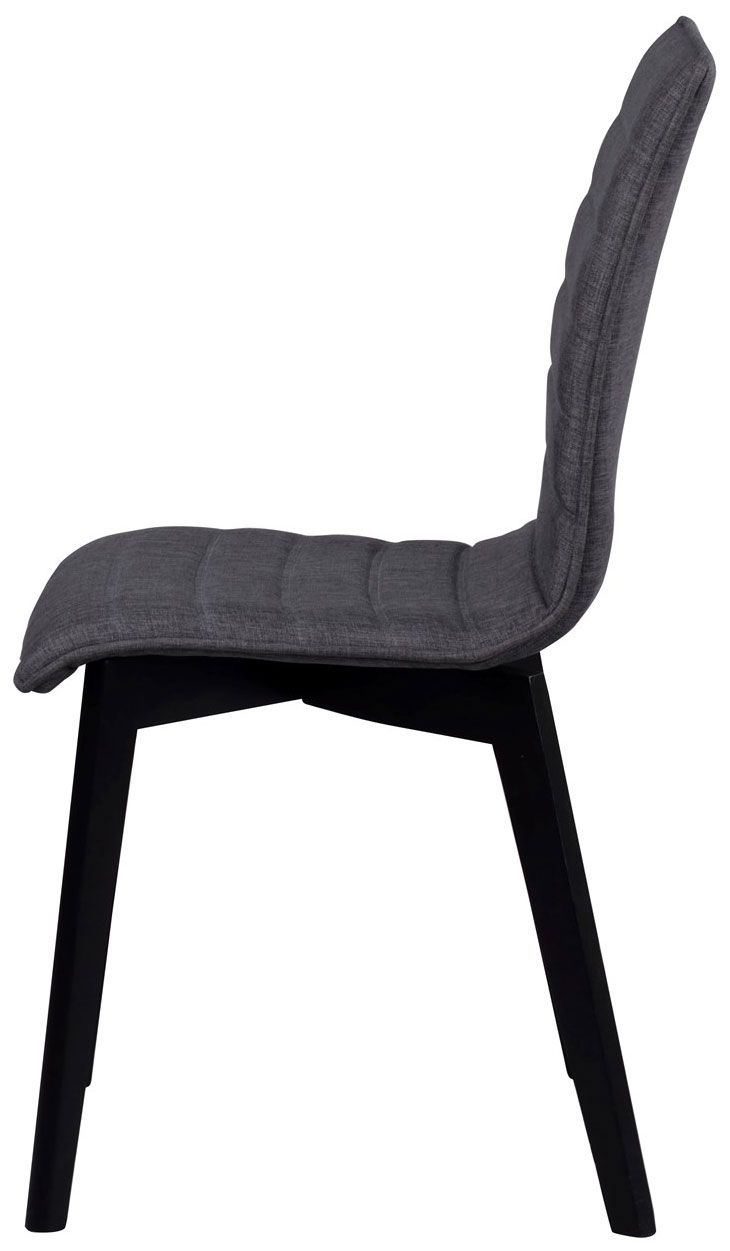 Rowico Gracy ruokapöydän tuoli, tummanharmaa kangas/ musta
