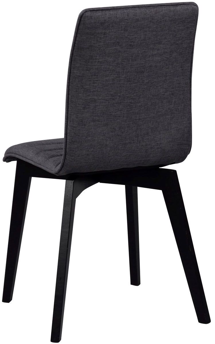 Rowico Gracy ruokapöydän tuoli, tummanharmaa kangas/ musta