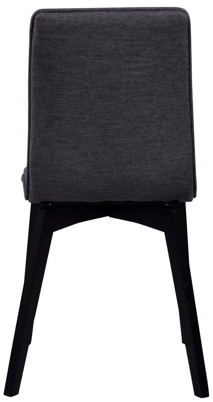 Rowico Gracy ruokapöydän tuoli, tummanharmaa kangas/ musta