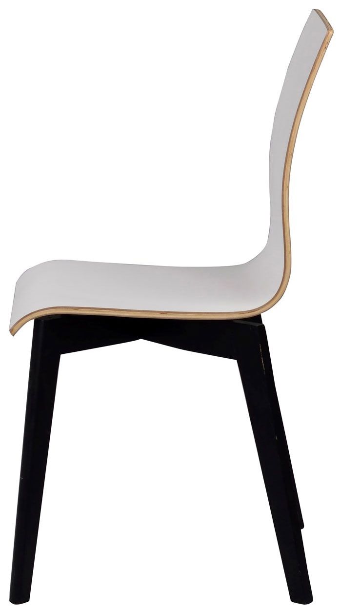 Rowico Gracy ruokapöydän tuoli, valkoinen laminaatti/ musta