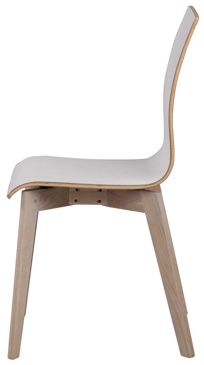 Rowico Gracy ruokapöydän tuoli, valkoinen laminaatti/ valkopesty tammi