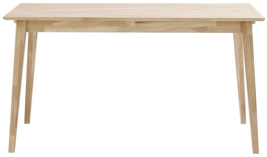 Rowico Filippa ruokapöytä 140cm, valkopesty tammi