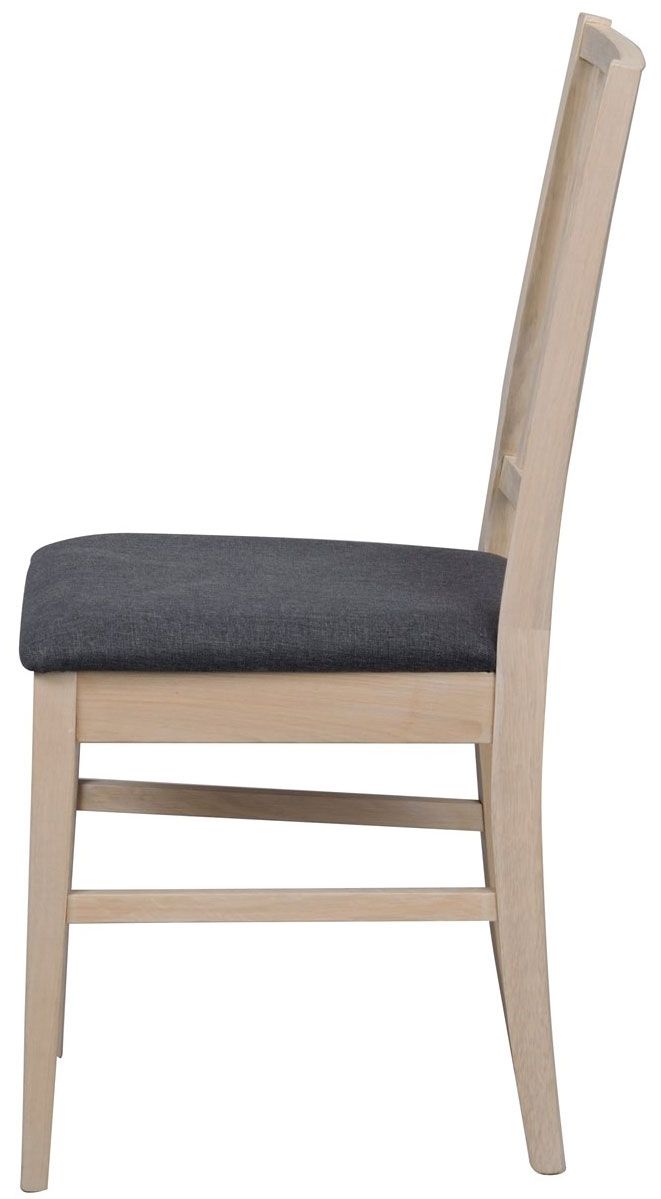 Rowico Filippa ruokapöydän tuoli, valkopesty tammi/ harmaa