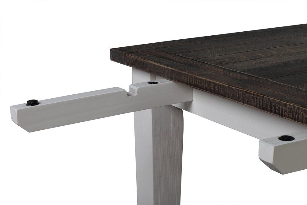 Rowico Nottingham ruokapöytä 100x200, valkoinen