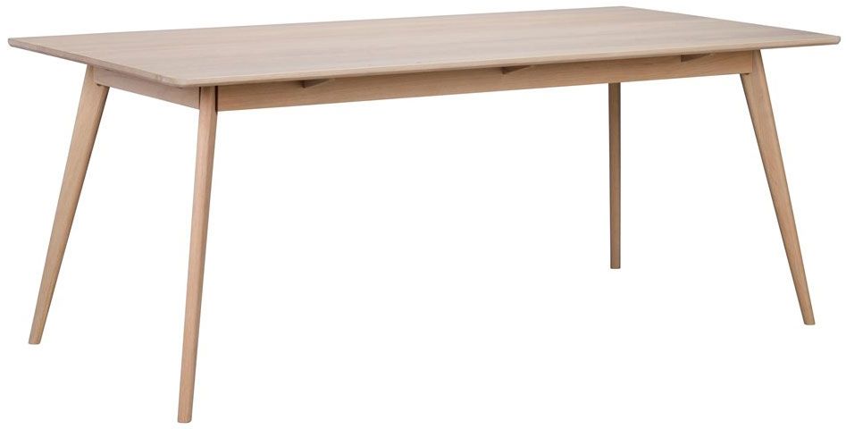 Rowico Yumi ruokapöytä 190 cm, valkopesty tammi