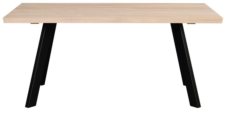 Rowico Fred ruokapöytä 95x170cm, valkopesty/ musta