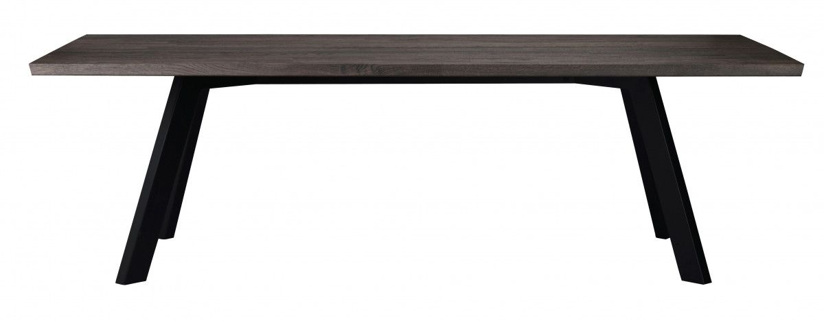 Rowico Fred ruokapöytä 100x240cm, savu/musta