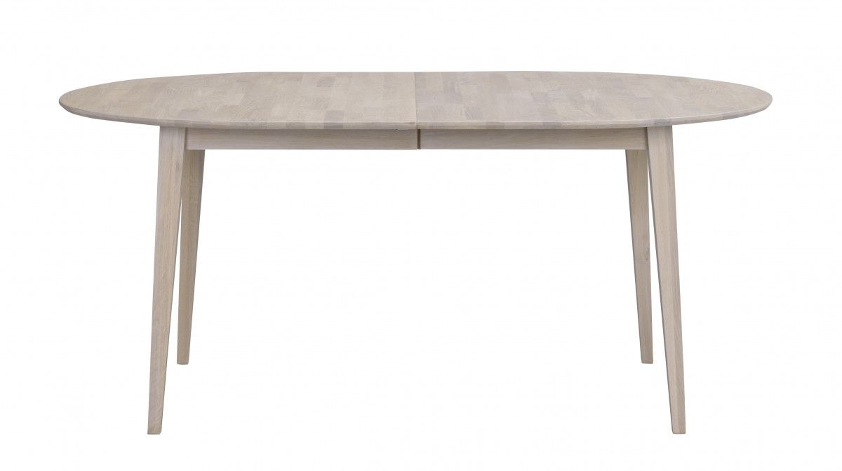 Rowico Filippa ovaali jatkopöytä, valkopesty tammi