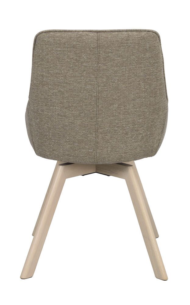 Rowico Alison tuoli tumma beige, valkopestyt tammijalat