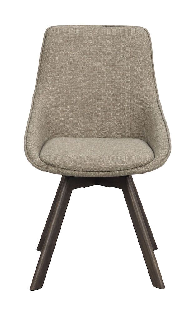 Rowico Alison tuoli tumma beige, ruskeat tammijalat